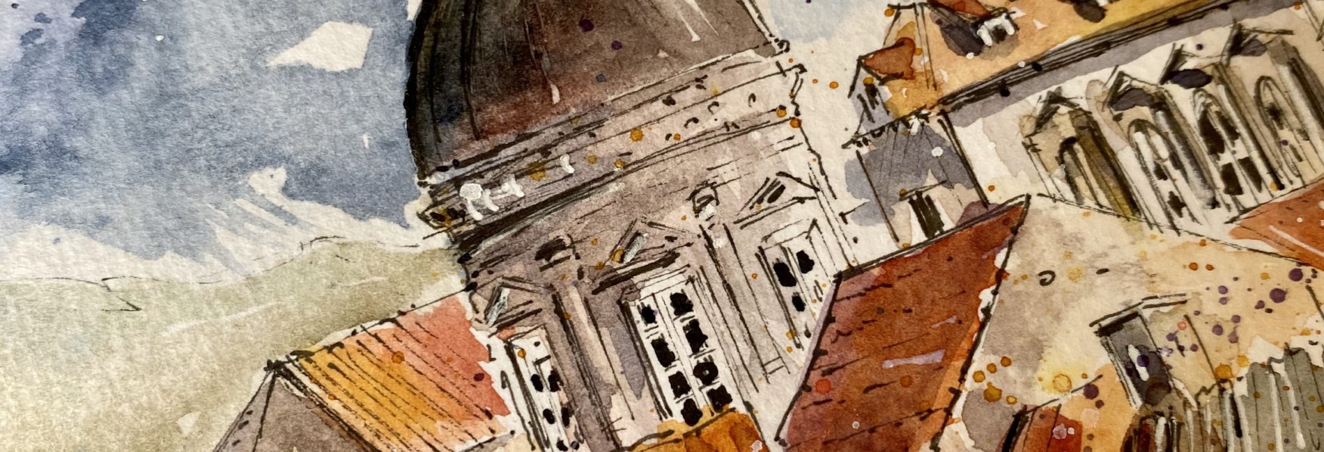 Dubrovnik Croatia – watercolor tutorial